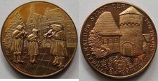 Helmut König Bronzemedaille o.J. Schmalkalden Stadt der Folklore fast prä 131636
