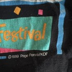 Jerzees Kentucky Derby Festival 1989 Graphic T-Shirt Black Multicolor XL — photo 3