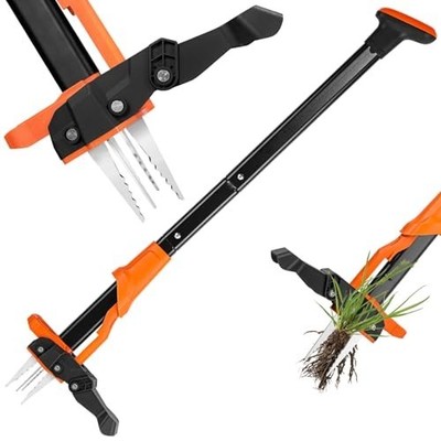 Weed Puller Tool, Stand Up Weed Puller Heavy Duty, Weeding Tool with 39'' Ergo...