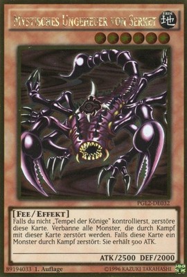 yugioh 1x Mystisches Ungeheuer von Serket PGL2-DE032 GOLD RARE DEUTSCH