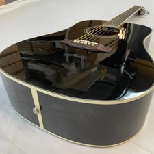 Newly arrived black color Acoustic Guitar D Type SHIP from USA