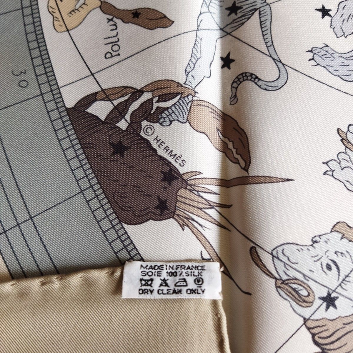 Constellation Pattern Silk Scarf Carre 90 HERMES - image 6