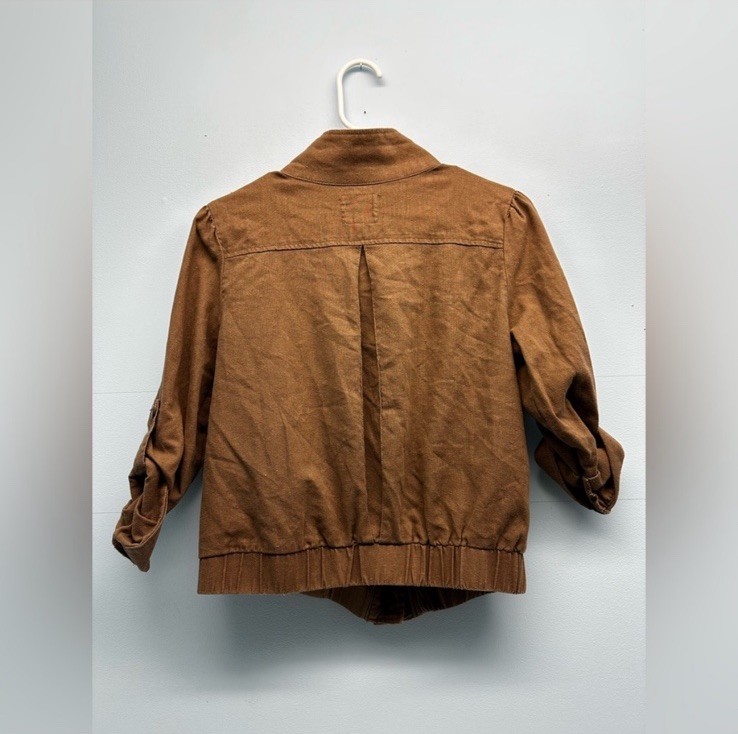 Women’s basic edge brown cotton button down rolla… - image 3