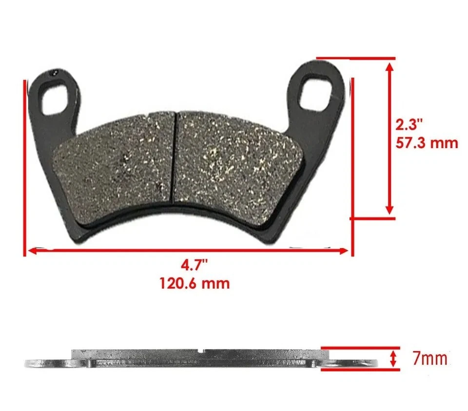 Juego de pastillas de freno de cerámica para Polaris Brutus HD (2013-2018) Foto 4 de 4