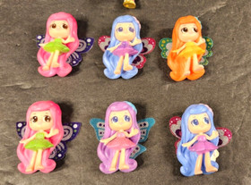 LOT OF 7 HATCHIMALS PIXIES 2.5 INCH COLLECTIBLE DOLLS IN GREAT CONDITION