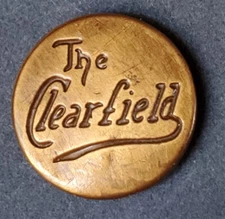 Bb The Clearfield  Antique Brass OVERALL BUTTON Wobble shank