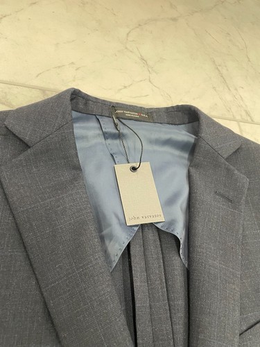 NWT $598 John Varvatos Navy Blazer Size:38 RG - Picture 3 of 4