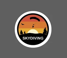 Sky Diving Sticker Parachute Waterproof Sports Extreme Gift NEW