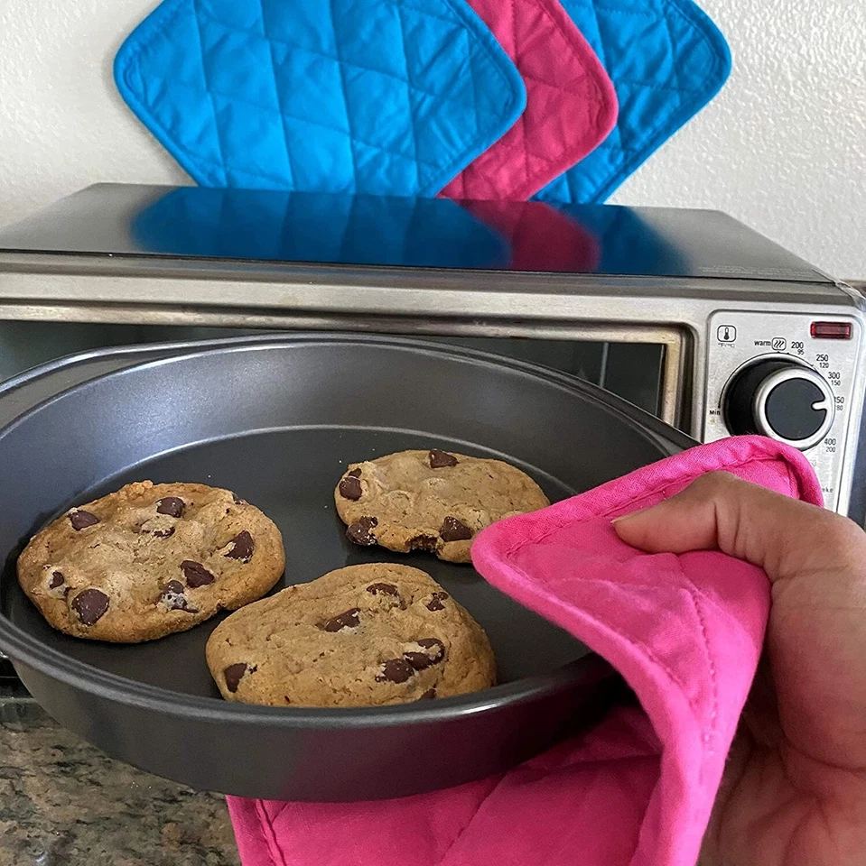 Kitchen Pot Holders Set of 12 8x8 Inch Cooking Baking Oven Pad Table Trivet Mat - Image 4 of 4