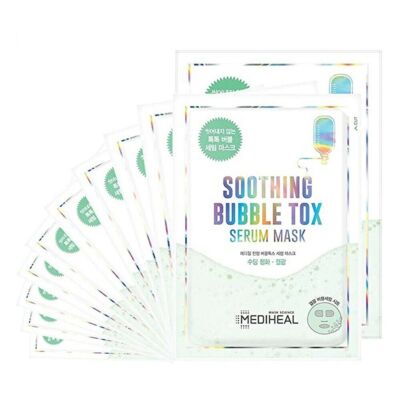 MEDIHEAL Soothing Bubble Tox Serum Mask Pack 10 Sheet Pack K-Beauty