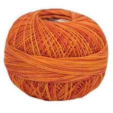 Lizbeth Egyptian Cotton Crochet Thread Size 40 Color 183 Orange Crush