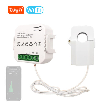 80A Clamp Energy Meter Mobilephone APP Control Current J5Q2
