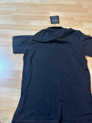 Woolly Short Sleeve Polo Medium 100% Merino 150 GSM Black - Picture 7 of 7