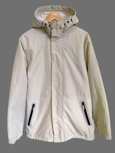 Yellow Hooded Sailing Jacket Coat large 