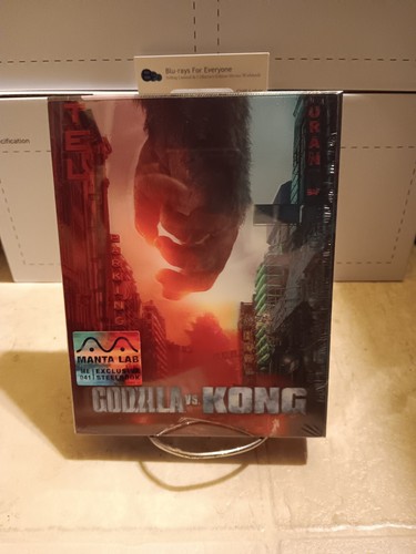 Godzilla Vs Kong 4K Double Lenticular SteelBook Blu-ray 2021 MANTA LAB Exclusive - Picture 2 of 17