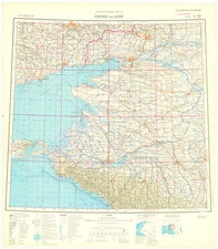 Russian Soviet Military Topographic Map – ROSTOV NA DONU (Russia), ed.1984, ADG