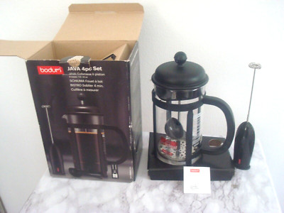 NEW BODUM JAVA  Bistro French Press Coffee Maker Set