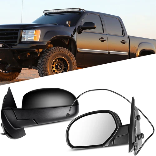 Left + Right Power Heated Side View Mirrors Fits 2007 2008 2009-2013 Chevy GMC