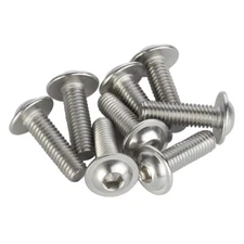 18-8 Stainless Flanged Button Head Screw 1/4-20 x 1/2 or 3/4 inch Long