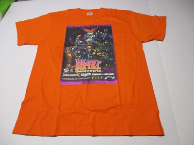 2001 Street Fighter CAPCOM HEAVY METAL TOUR Megadeth Orange T 