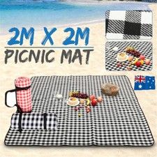 Large Picnic Mat Blanket Premium Cashmere Rug Waterproof Outdoor Camping 2mX2m