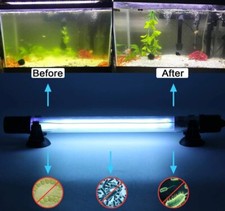 13W UV Light Submersible Sterilizer for Fish Tank Water Cleaning Algae Removal