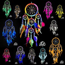 dc bead 12 tri -- / dreamcatcher 12 cm x 45 cm dreamcatcher with beads Indian 