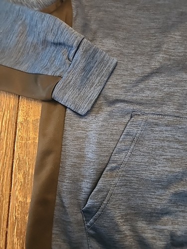 Spyder Active Proweb Hoodie Sweatshirt Zipper Arm Pocket Men L Blue - Picture 2 of 15