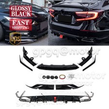 For Honda Accord 18-20 Yofer Acr Style Front Lip Splitter Rear Bumper Diffuser