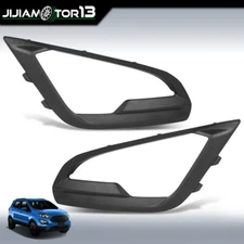 Front Bumper Fog Light Lamp Cover Bezel Left+Right Fits 2018-2021 Ford EcoSport