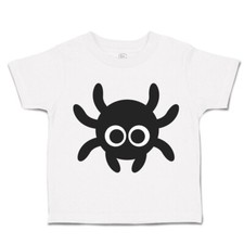 Halloween Toddler T-Shirt Black Shaded Spider Cotton Grave Boy  Girl Clothes