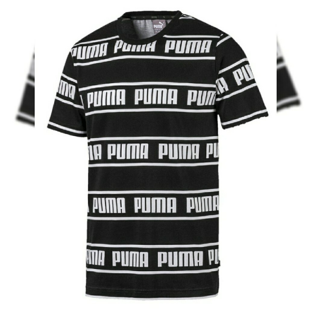 PUMA Men Amplified Tee Crew Neck Short Sleeve Regular Fit T-Shirt Size S