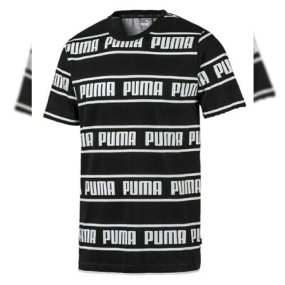 PUMA AUTHENTIC TSHIRT MEN AMPLIFIED TEE CREW NECK SHORT SLEEVE REGULARFIT SIZ S