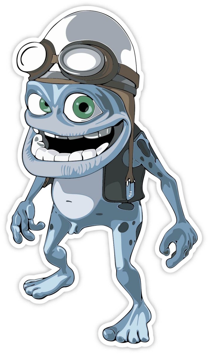 Crazy Frog Cartoon Character Sticker Decal laptop wall car phone