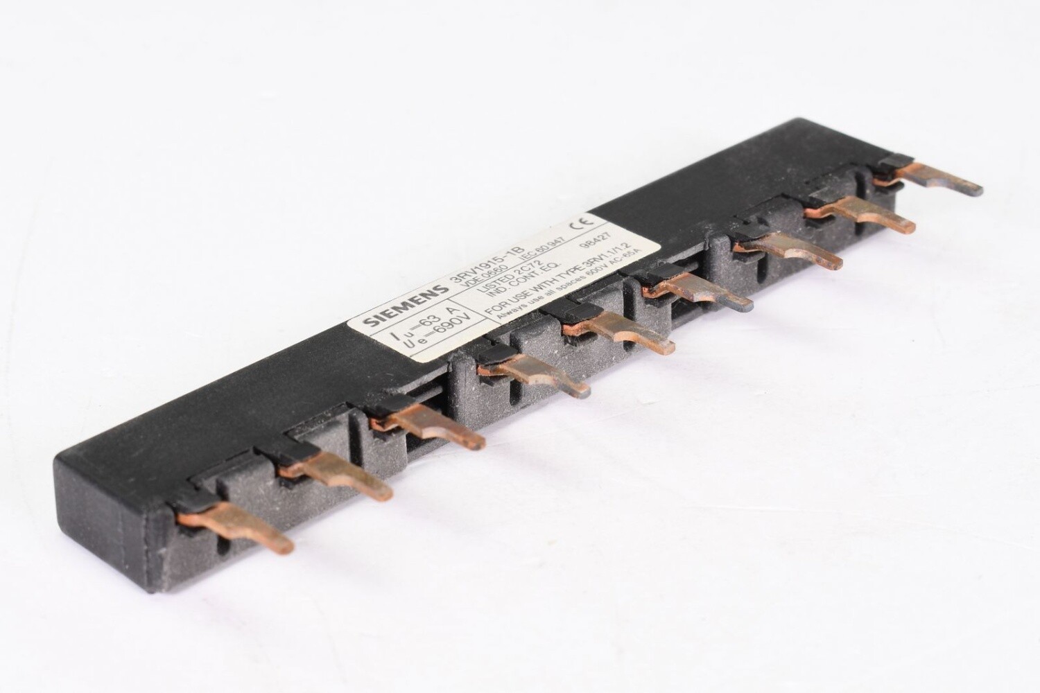 SIEMENS 3RV1915-1B, 3-phase busbar