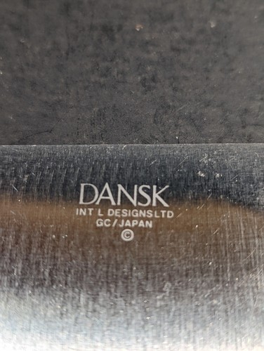 Dansk 8" chef knife stainless steel 3 rivet teak wood handle mid century modern - 第 6/7 張圖片