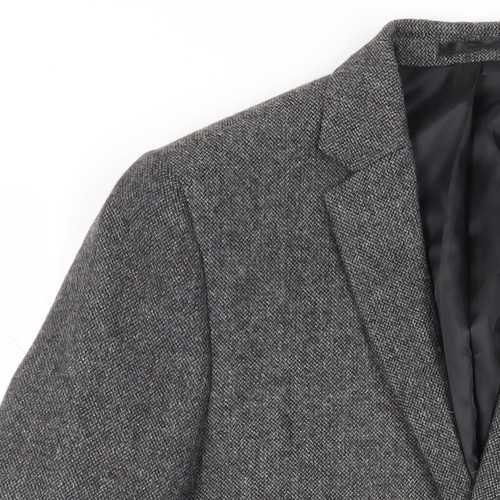 Blazer de tweed gris Topman para hombre, talla 38, espiga - Imagen 8 de 12