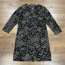 Joules Tunic Top Womens 6 Sawyer Animal Print Patch Pocket Heavy Knit Mini Dress