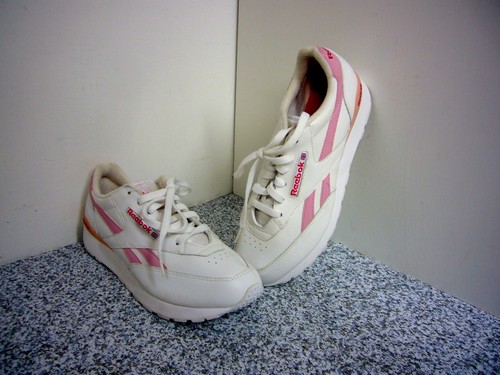 pink leather reeboks