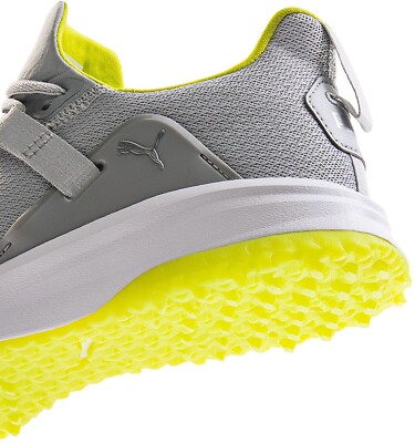 Puma Men's Fusion EVO Golf Shoes Grey/Lime Punch size MSRP