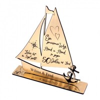 Goldene Hochzeit Deko Hochzeitstag 50 Jahre Geschenk Personalisiert Aufsteller ❤