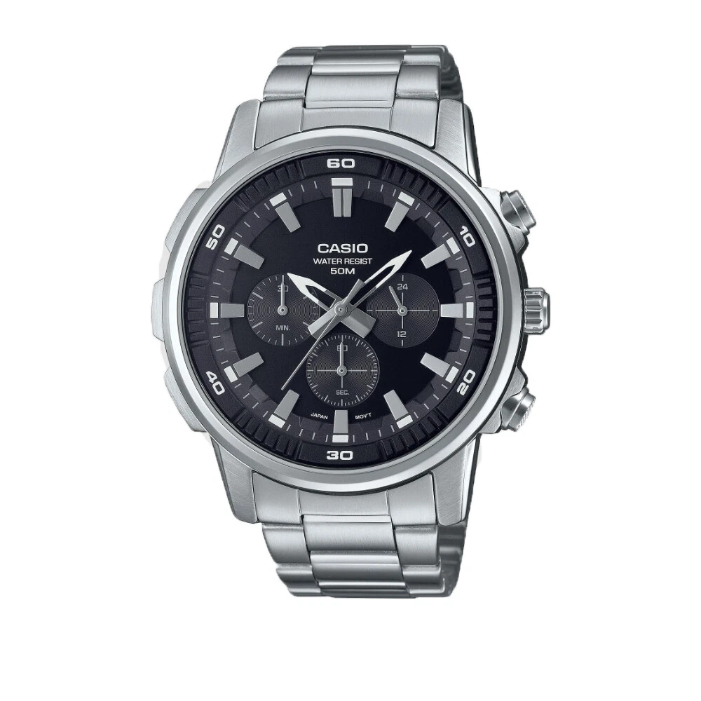 Casio nero best sale acciaio