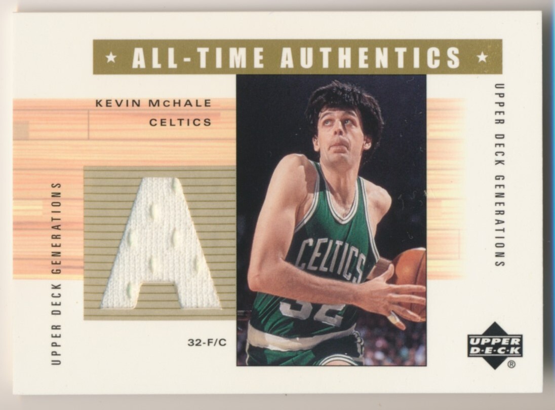 KEVIN McHALE 2002-03 UD Generations ALL-TIME AUTHENTICS WHITE RELIC CELTICS