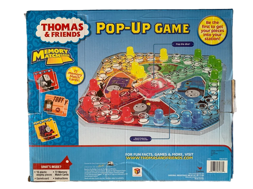 Thomas & Friends Memory Match Game & Pop-Up Game - Image 2 of 4