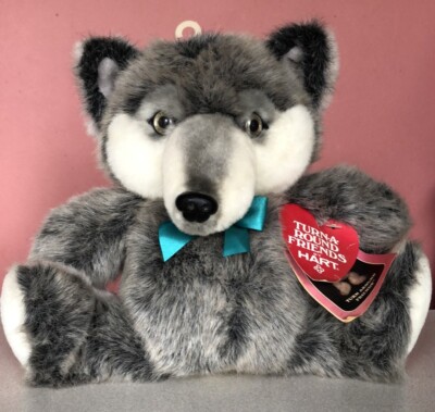 1991 Mimi Miller Turn-A-Round Friends Wolf/Pig Stuffed Animal By Hart W/Tags