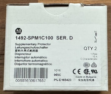 Box Of 2 Allen Bradley 1492-SPM1C100 Miniature Circuit Breaker 1p 10a 277v-ac