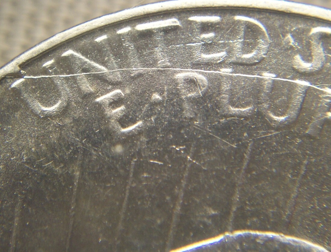 DONTPANIC TYPE-03 FULL ＋1.5 1922-D Peace Dollar Au/Unc. VAM 1T2 Die Break at U, AC 90% Silver