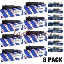 8 PACK Bosch 0221504470 Ignition Coils & 12122158253 Spark Plugs for BMW UF592