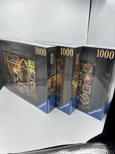 Disney Villainous Jafar Gaston  Ratigan 1000 Piece Ravensburger Puzzles Lot 3