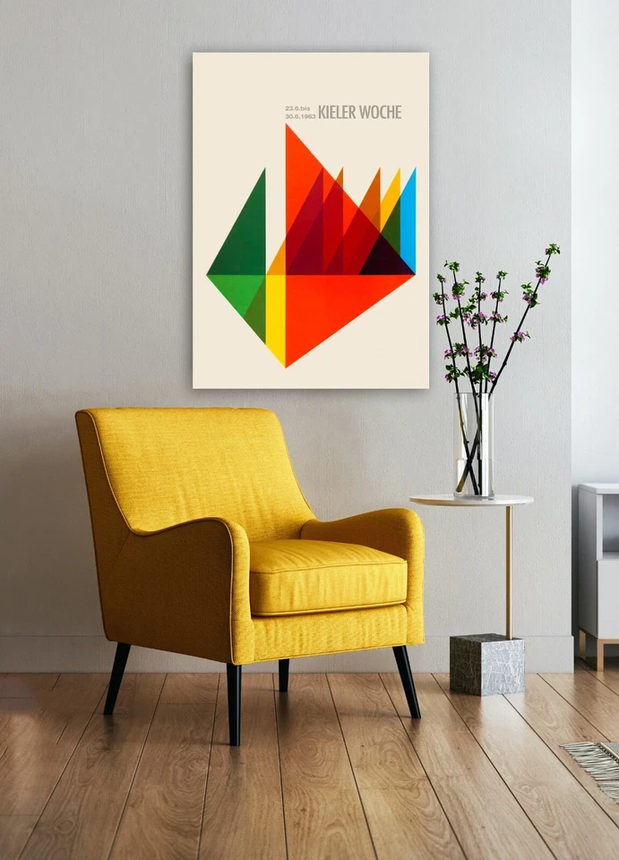 Kieler Woche Regatta - Hans Michel 1963 Poster - Image 3 of 3